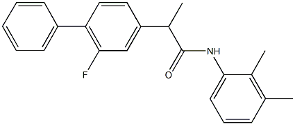 N-(2,3-dimethylphenyl)-2-(2-fluoro[1,1'-biphenyl]-4-yl)propanamide Struktur