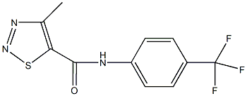 4-methyl-N-[4-(trifluoromethyl)phenyl]-1,2,3-thiadiazole-5-carboxamide Struktur