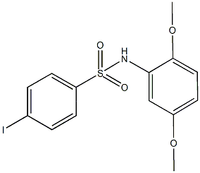 N-(2,5-dimethoxyphenyl)-4-iodobenzenesulfonamide Struktur