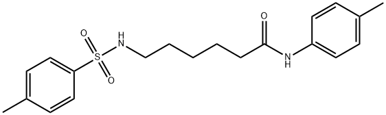 N-(4-methylphenyl)-6-{[(4-methylphenyl)sulfonyl]amino}hexanamide Struktur