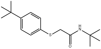 N-(tert-butyl)-2-[(4-tert-butylphenyl)sulfanyl]acetamide Struktur