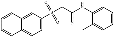 N-(2-methylphenyl)-2-(2-naphthylsulfonyl)acetamide Struktur