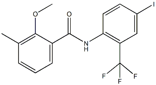 N-[4-iodo-2-(trifluoromethyl)phenyl]-2-methoxy-3-methylbenzamide Struktur