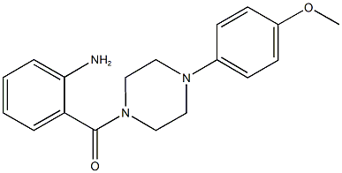 2-{[4-(4-methoxyphenyl)-1-piperazinyl]carbonyl}phenylamine Struktur