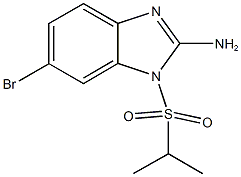 6-bromo-1-(isopropylsulfonyl)-1H-benzimidazol-2-amine Struktur