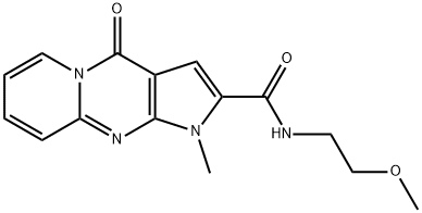 N-(2-methoxyethyl)-1-methyl-4-oxo-1,4-dihydropyrido[1,2-a]pyrrolo[2,3-d]pyrimidine-2-carboxamide Struktur