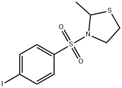 3-[(4-iodophenyl)sulfonyl]-2-methyl-1,3-thiazolidine Struktur