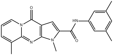 N-(3,5-dimethylphenyl)-1,9-dimethyl-4-oxo-1,4-dihydropyrido[1,2-a]pyrrolo[2,3-d]pyrimidine-2-carboxamide Struktur