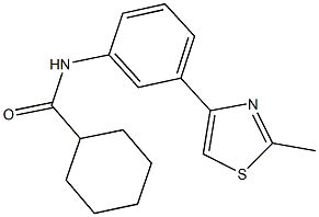 N-[3-(2-methyl-1,3-thiazol-4-yl)phenyl]cyclohexanecarboxamide Struktur