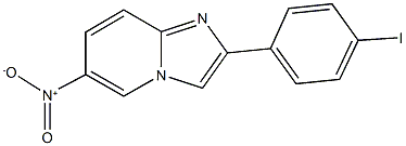 6-nitro-2-(4-iodophenyl)imidazo[1,2-a]pyridine Struktur