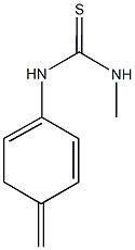 N-methyl-N'-(4-methylene-1,5-cyclohexadien-1-yl)thiourea Struktur