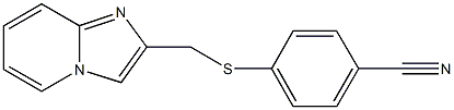 4-[(imidazo[1,2-a]pyridin-2-ylmethyl)sulfanyl]benzonitrile Struktur