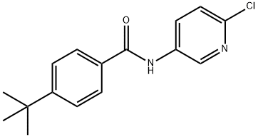 4-tert-butyl-N-(6-chloro-3-pyridinyl)benzamide Struktur