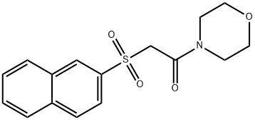 2-(4-morpholinyl)-2-oxoethyl 2-naphthyl sulfone Struktur