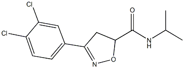 3-(3,4-dichlorophenyl)-N-isopropyl-4,5-dihydro-5-isoxazolecarboxamide Struktur