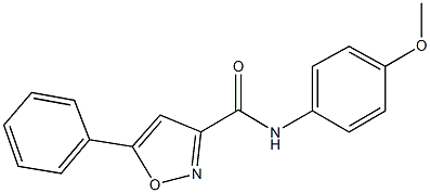 N-(4-methoxyphenyl)-5-phenyl-3-isoxazolecarboxamide Struktur