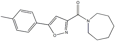 1-{[5-(4-methylphenyl)-3-isoxazolyl]carbonyl}azepane Struktur