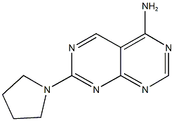 7-(1-pyrrolidinyl)pyrimido[4,5-d]pyrimidin-4-amine Struktur