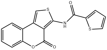 N-(4-oxo-4H-thieno[3,4-c]chromen-3-yl)-2-thiophenecarboxamide Struktur