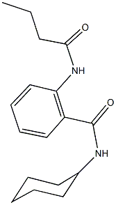 2-(butyrylamino)-N-cyclohexylbenzamide Struktur