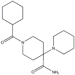 1-(cyclohexylcarbonyl)-1',4-bipiperidine-4-carboxamide Struktur