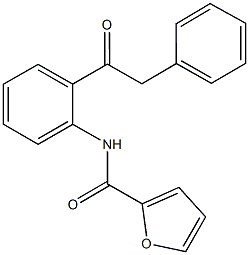 N-[2-(2-phenylacetyl)phenyl]-2-furamide Struktur