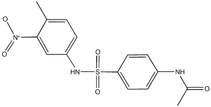 N-[4-({3-nitro-4-methylanilino}sulfonyl)phenyl]acetamide Struktur