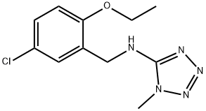 N-(5-chloro-2-ethoxybenzyl)-N-(1-methyl-1H-tetraazol-5-yl)amine Struktur