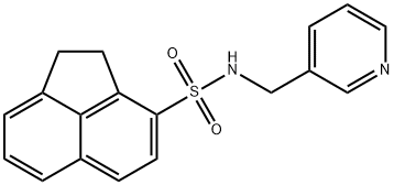 N-(3-pyridinylmethyl)-1,2-dihydro-3-acenaphthylenesulfonamide Struktur