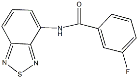 N-(2,1,3-benzothiadiazol-4-yl)-3-fluorobenzamide Struktur