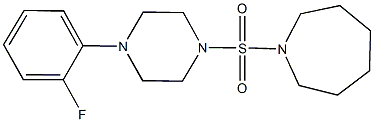 1-{[4-(2-fluorophenyl)-1-piperazinyl]sulfonyl}azepane Struktur