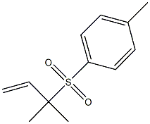 1-[(1,1-dimethyl-2-propenyl)sulfonyl]-4-methylbenzene Struktur