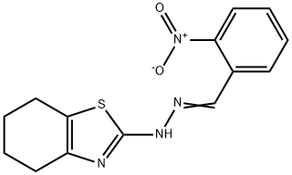 2-nitrobenzaldehyde 4,5,6,7-tetrahydro-1,3-benzothiazol-2-ylhydrazone Struktur