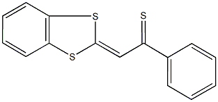 2-(1,3-benzodithiol-2-ylidene)-1-phenylethanethione Struktur