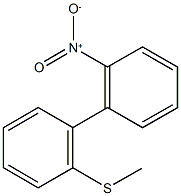 2-nitro-2'-(methylsulfanyl)-1,1'-biphenyl Struktur