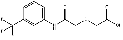 {2-oxo-2-[3-(trifluoromethyl)anilino]ethoxy}acetic acid Struktur