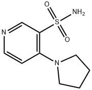 4-(1-pyrrolidinyl)-3-pyridinesulfonamide Struktur