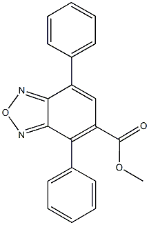 methyl 4,7-diphenyl-2,1,3-benzoxadiazole-5-carboxylate Struktur