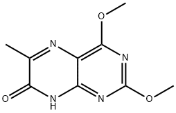 2,4-dimethoxy-6-methyl-7(8H)-pteridinone Struktur