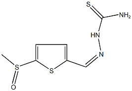 5-(methylsulfinyl)thiophene-2-carbaldehyde thiosemicarbazone Struktur