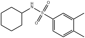 N-cyclohexyl-3,4-dimethylbenzenesulfonamide Struktur