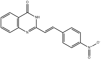 2-(2-{4-nitrophenyl}vinyl)-4(3H)-quinazolinone Struktur