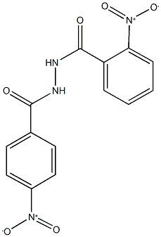 2-nitro-N'-{4-nitrobenzoyl}benzohydrazide Struktur