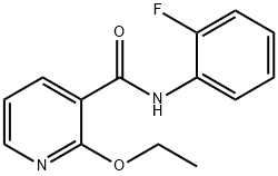 3-Pyridinecarboxamide,2-ethoxy-N-(2-fluorophenyl)-(9CI) Struktur