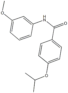 4-isopropoxy-N-(3-methoxyphenyl)benzamide Struktur