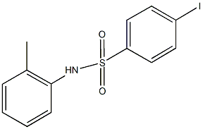 4-iodo-N-(2-methylphenyl)benzenesulfonamide Struktur