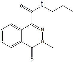 3-methyl-4-oxo-N-propyl-3,4-dihydro-1-phthalazinecarboxamide Struktur