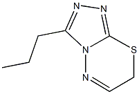 3-propyl-7H-[1,2,4]triazolo[3,4-b][1,3,4]thiadiazine Struktur