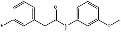 2-(3-fluorophenyl)-N-(3-methoxyphenyl)acetamide Struktur