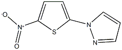 1-{5-nitro-2-thienyl}-1H-pyrazole Struktur